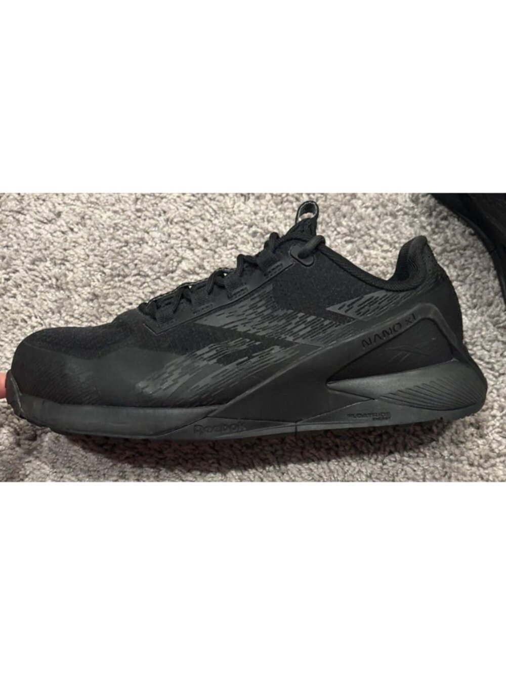 Size 7W-Reebok Sublite Alloy Toe Shoes Mens Black ASTM F2413-18 Safety Work